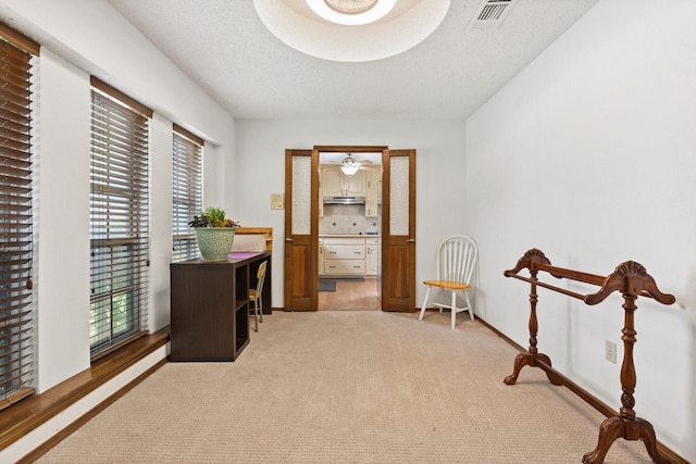 1720 Norwood Dr, Hurst, TX 76054 - corridor with light colored carpet and baseboards