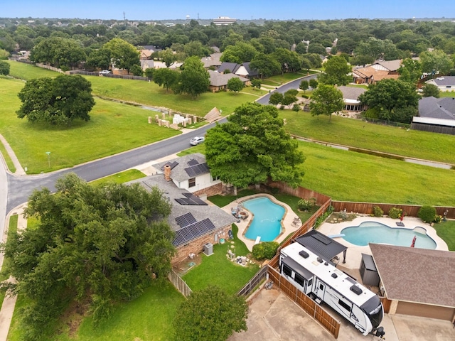 1720 Norwood Dr, Hurst, TX 76054 - bird's eye view of a pool area