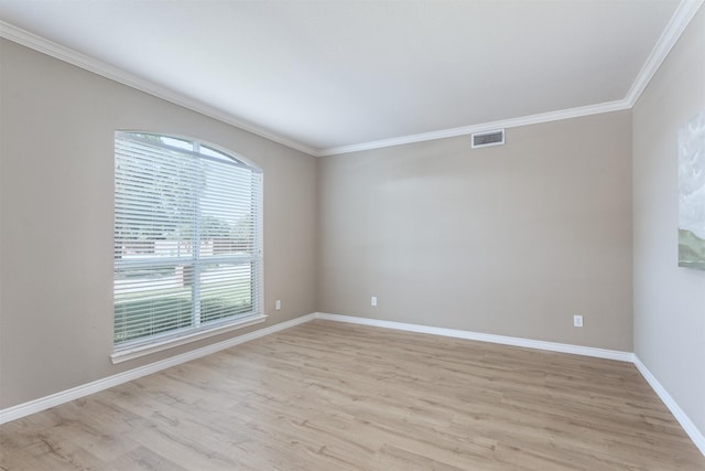 4109 Barnsley Dr, Plano, TX 75093 - unfurnished room featuring light wood-style flooring, crown molding, and baseboards