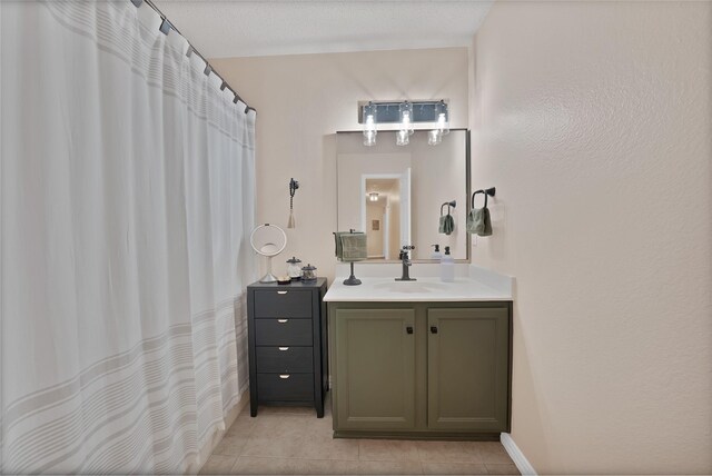 1819 Wildrose Dr, Rockwall, TX 75032 - bathroom with vanity and tile patterned flooring