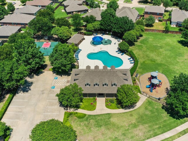 4204 Cordata Dr, Melissa, TX 75454 - drone / aerial view of a pool