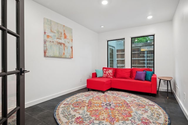 10823 Stone Canyon Rd, Dallas, TX 75230 - living room featuring baseboards and recessed lighting