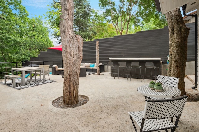 10823 Stone Canyon Rd, Dallas, TX 75230 - view of patio / terrace with an outdoor hangout area