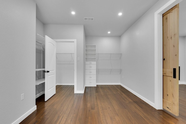 815 N Seven Points Dr, Kemp, TX 75143 - spacious closet featuring wood-type flooring