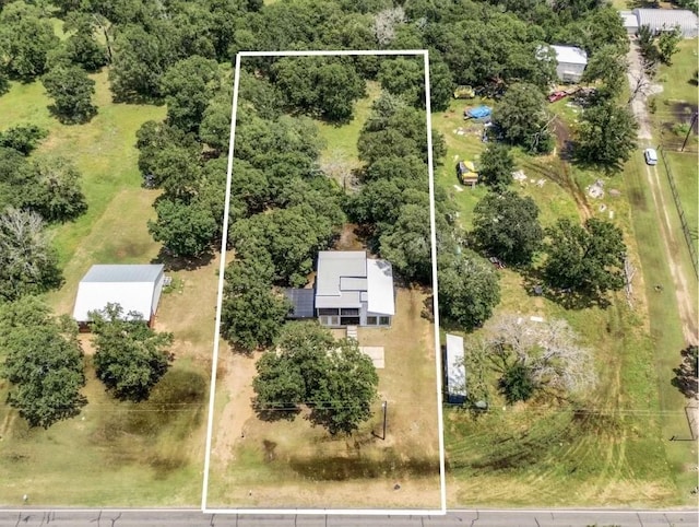 815 N Seven Points Dr, Kemp, TX 75143 - aerial overview of property's location featuring property parcel outlined