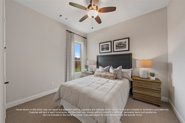 5226 Rowlan Row, Midlothian, TX 76065 - carpeted bedroom with baseboards and a ceiling fan