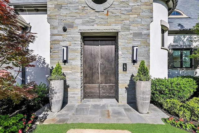 315 Oxford Pl, Coppell, TX 75019 - entrance to property with stone siding