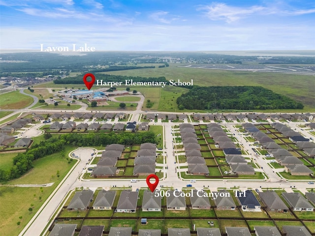 506 Cool Canyon Trl, Princeton, TX 75407 - aerial view of property and surrounding area with nearby suburban area