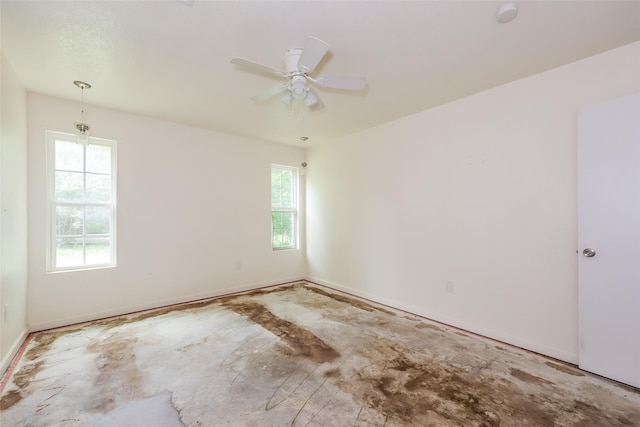 245 Straw Rd, Saginaw, TX 76179 - empty room featuring a smoke detector, baseboards, and a ceiling fan