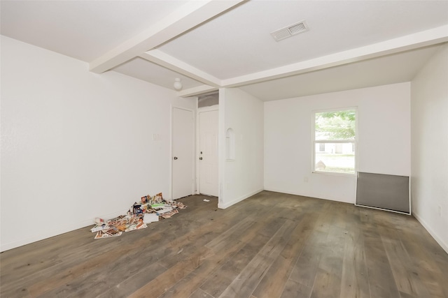 245 Straw Rd, Saginaw, TX 76179 - unfurnished room featuring wood finished floors and beamed ceiling