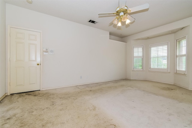 4005 Cavalier Dr, Rowlett, TX 75088 - spare room featuring carpet flooring, ceiling fan, and baseboards