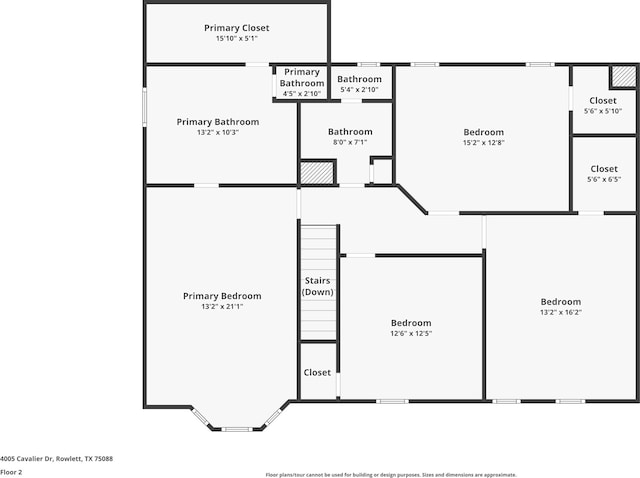 4005 Cavalier Dr, Rowlett, TX 75088 - floor plan / room layout
