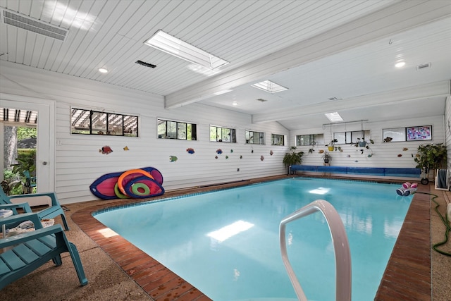 2816 Nottingham Dr, Denton, TX 76209 - indoor pool with a skylight