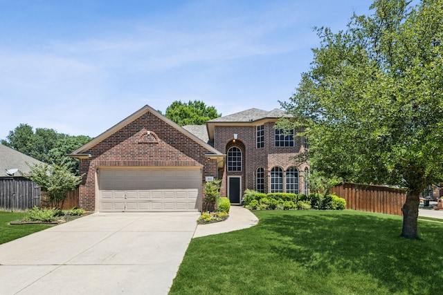 102 Pinion Dr, Euless, TX 76039 - view of front of property featuring brick siding, an attached garage, and concrete driveway