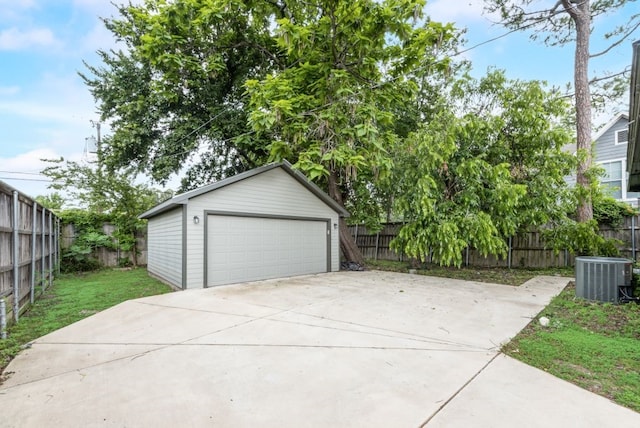 5836 Marquita Ave, Dallas, TX 75206 - detached garage with central air condition unit