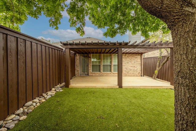 12315 Red Hawk Dr, Frisco, TX 75033 - view of yard with a pergola and a patio