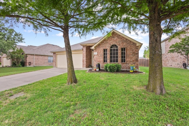 3705 Applewood Rd, Melissa, TX 75454 - view of front facade featuring an attached garage, brick siding, concrete driveway, and roof with shingles