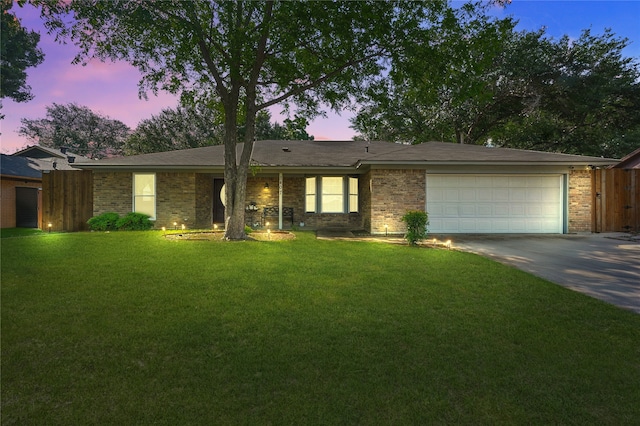3407 Dovecreek Dr, Arlington, TX 76016 - ranch-style house featuring driveway, a garage, and brick siding