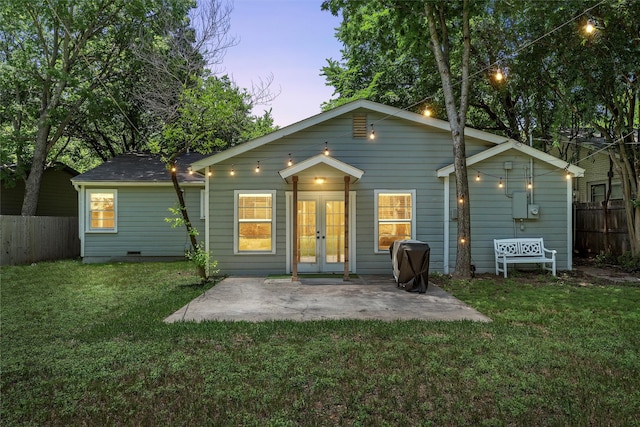 211 N 40th St, Waco, TX 76710 - back of house with french doors and a patio