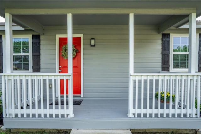 406 N Ruddell St, Denton, TX 76209 - doorway to property featuring covered porch