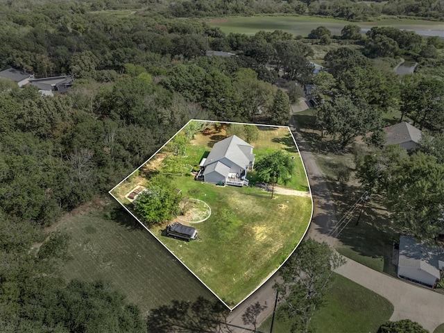 145 Vista Dr, Eustace, TX 75124 - view of property location featuring property boundaries highlighted and a forest