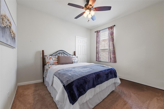 1816 Gayla Creek Dr, Little Elm, TX 75068 - bedroom featuring carpet flooring, baseboards, and a ceiling fan