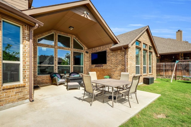 2806 Palmerston Dr, Midlothian, TX 76065 - view of patio with outdoor dining space