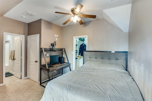 336 Maggie St, Canton, TX 75103 - bedroom featuring carpet floors, ceiling fan, a spacious closet, a closet, and connected bathroom