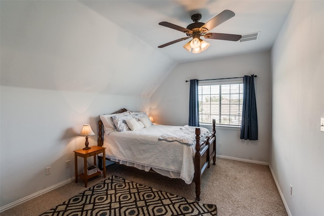 336 Maggie St, Canton, TX 75103 - carpeted bedroom with vaulted ceiling, a ceiling fan, and baseboards