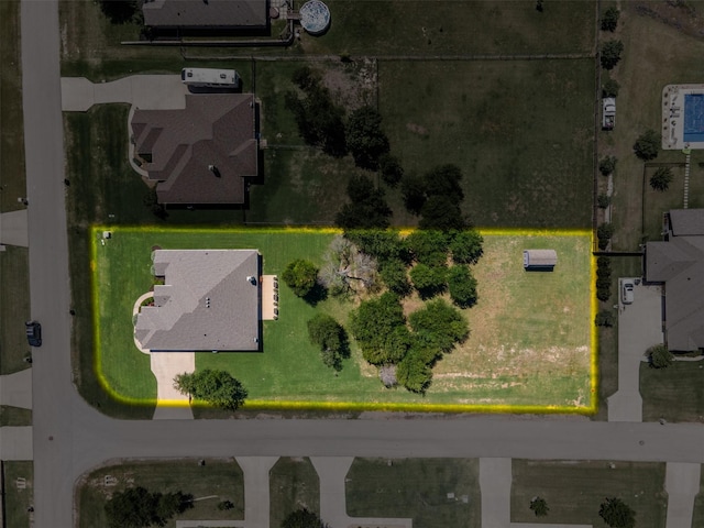 217 Golden Arrow Dr, Weatherford, TX 76087 - aerial view of property's location with property parcel outlined