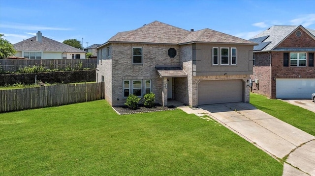 4204 Birch Creek Rd, Fort Worth, TX 76244 - view of front of home featuring a garage, concrete driveway, and brick siding