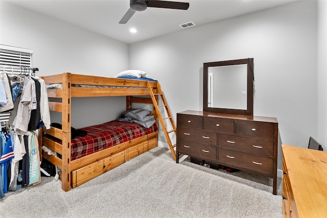 4518 Velta Ln, Abilene, TX 79606 - carpeted bedroom featuring ceiling fan