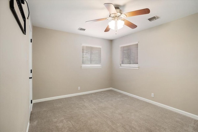 131 S Imperial Dr, Denison, TX 75020 - carpeted spare room featuring a ceiling fan and baseboards