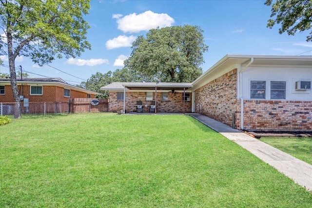 131 S Imperial Dr, Denison, TX 75020 - view of yard featuring a wall unit AC