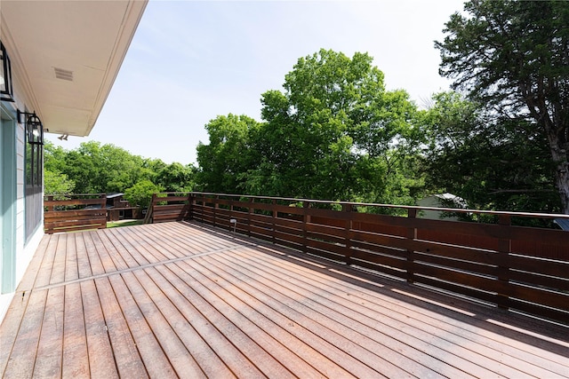 635 E Tripp Rd, Sunnyvale, TX 75182 - wooden deck featuring view of wooded area