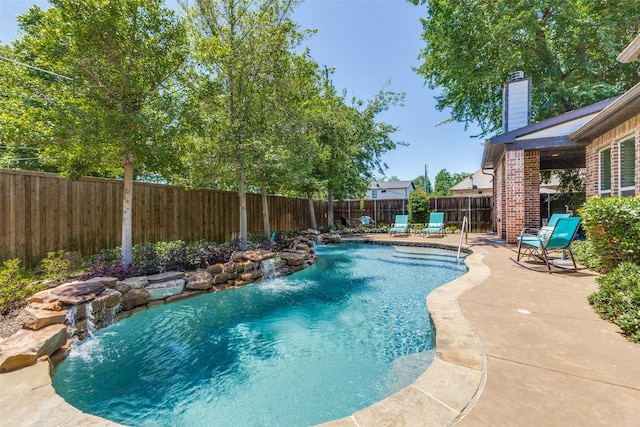 4008 N Cresthaven Rd, Dallas, TX 75209 - view of pool with a patio and a fenced backyard