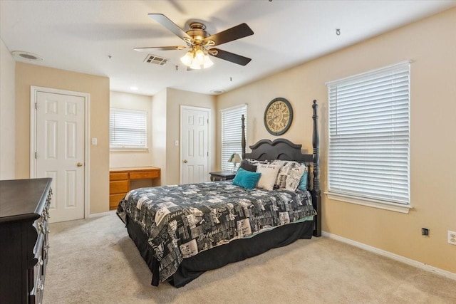 160 Brandy Hill Rd, Lorena, TX 76655 - carpeted bedroom with baseboards and ceiling fan
