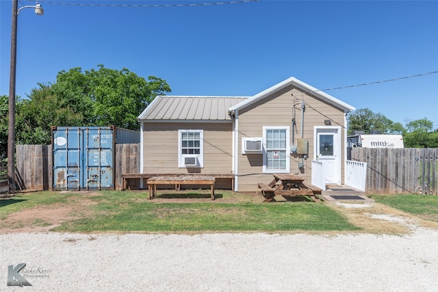 240 5th St, Hawley, TX 79525 - view of front of home with metal roof