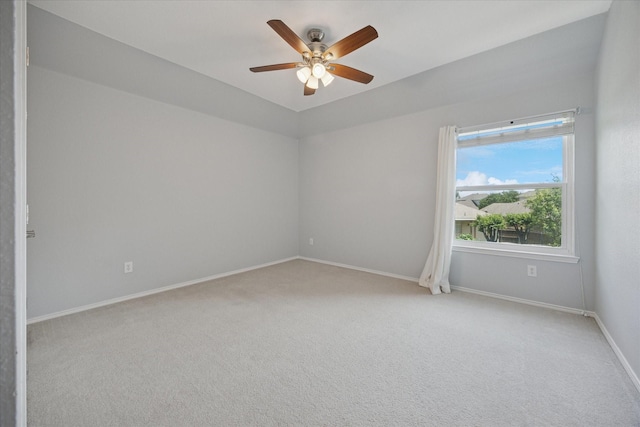 8408 Island Ct, Fort Worth, TX 76137 - unfurnished room featuring light carpet, baseboards, and a ceiling fan