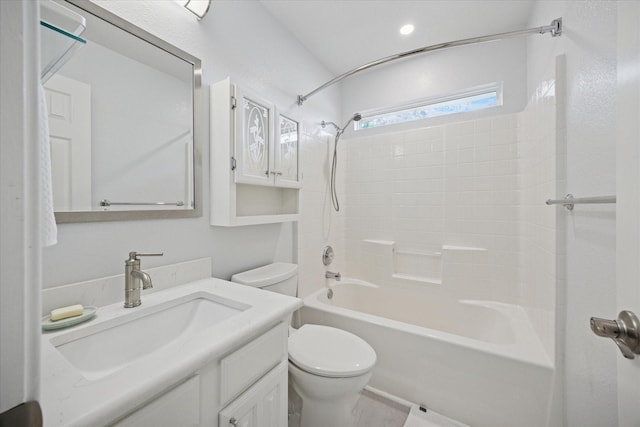 8408 Island Ct, Fort Worth, TX 76137 - full bath featuring toilet, vanity, and  shower combination