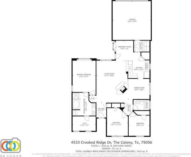 4533 Crooked Ridge Dr, The Colony, TX 75056 - room layout