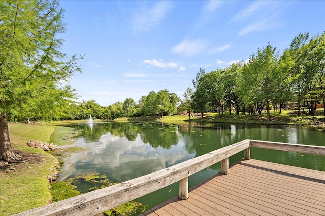 3134 Oak Dr, Rockwall, TX 75032 - dock area featuring a water view