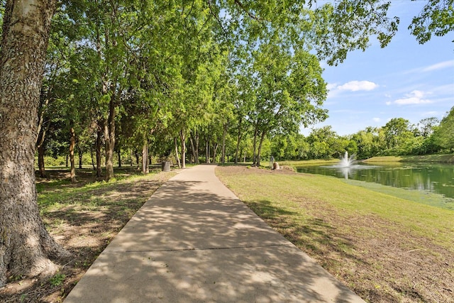 3134 Oak Dr, Rockwall, TX 75032 - view of home's community with a water view and a lawn