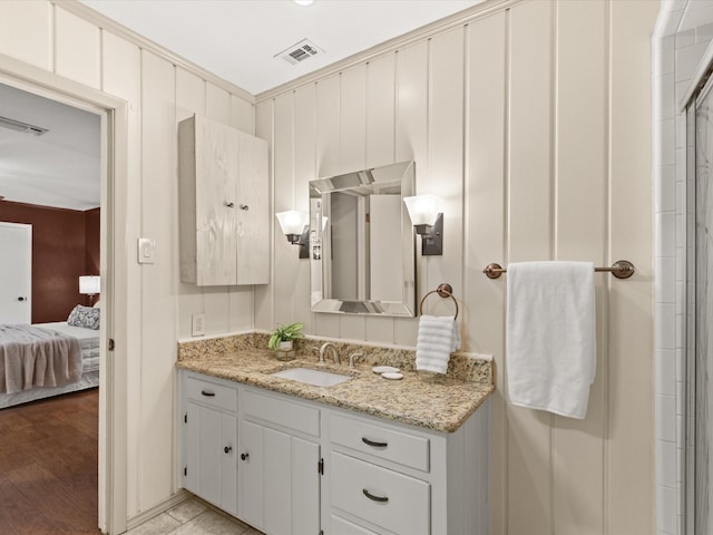 5217 Blue Valley Ct, Fort Worth, TX 76112 - bathroom with vanity and connected bathroom