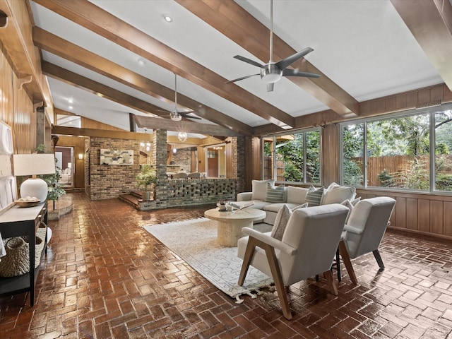 5217 Blue Valley Ct, Fort Worth, TX 76112 - view of patio / terrace featuring ceiling fan and outdoor lounge area