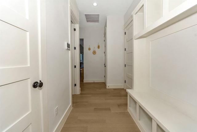 277 Schneider Rd, Sherman, TX 75090 - mudroom with light wood-style flooring, recessed lighting, and baseboards