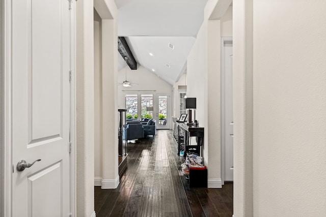 2712 Cross Oak Pl, Mckinney, TX 75071 - corridor featuring dark wood-style flooring and baseboards