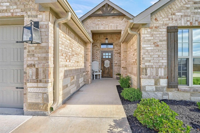 4817 Enclave Dr, Sanger, TX 76266 - view of exterior entry with brick siding and stone siding