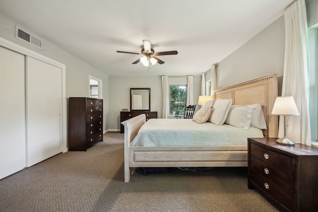4309 Bilglade Rd, Fort Worth, TX 76109 - bedroom featuring carpet, ceiling fan, and a closet