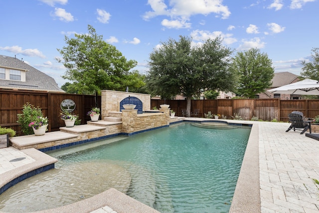 15198 Woodbluff Dr, Frisco, TX 75035 - view of pool with a patio and a fenced backyard